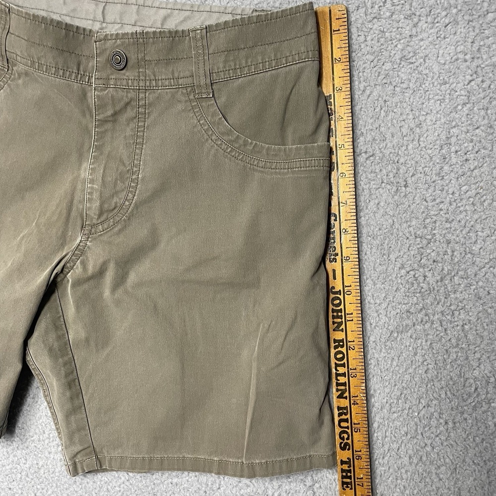Kuhl Chino Shorts Men 33 Brown Hiking Lightweight Stretch Patina Dye - Picture 9 of 11